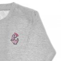 Girls Dinosaur Jumper - Lilac Embroidery