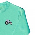 Girls Tractor Jumper - Lilac Embroidery