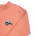 Girls Tractor Jumper - Lilac Embroidery