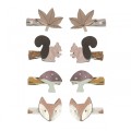 Mimi & Lula Woodland Mini Clic Clac Hair Clips