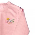 Girls 'LOVE' Jumper - Pastel Embroidery