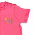 Organic Baby T-Shirt - 'LOVE' embroidery