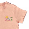 Organic Baby T-Shirt - 'LOVE' embroidery