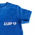 Baby Boys Organic One Up T Shirt - Gaming Embroidery