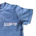 Baby Boys Organic One Up T Shirt - Gaming Embroidery
