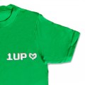 Organic Kids Gaming T Shirt - 'One Up' Embroidery