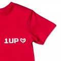 Organic Kids Gaming T Shirt - 'One Up' Embroidery