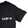 Organic Kids Gaming T Shirt - 'One Up' Embroidery