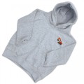 Organic Kids Digger Hoodie - Orange Embroidery