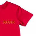 Organic Kids Tiger ROAR T Shirt - Orange Embroidery