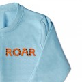 Boys Tiger Roar Slogan Jumper - Orange Embroidery