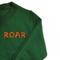Boys Tiger Roar Slogan Jumper - Orange Embroidery