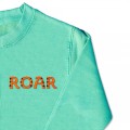 Boys Tiger Roar Slogan Jumper - Orange Embroidery