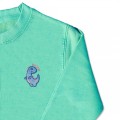 Girls Dinosaur Jumper - Sky Blue Embroidery