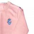 Girls Dinosaur Jumper - Sky Blue Embroidery