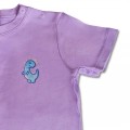 Baby Girls Dinosaur T-Shirt - Pale Blue Embroidery