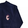 Girls Dinosaur Jumper - Blush Pink Embroidery