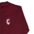 Girls Dinosaur Jumper - Blush Pink Embroidery