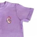 Baby Girls Dinosaur T-Shirt - Blush Pink Embroidery