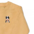 Girls Cow Jumper - Pink Embroidery