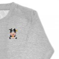 Girls Cow Jumper - Pink Embroidery