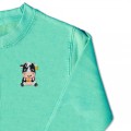 Girls Cow Jumper - Pink Embroidery