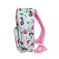 Girls Pink Tractor Backpack by Playzeez