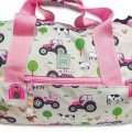 Playzeez Tractor Print Weekend Bag - Pink