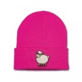 Kids Sheep Beanie Hat - Embroidery No 3