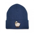 Kids Sheep Beanie Hat - Embroidery No 3