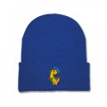 Kids Dinosaur Beanie Hat - Yellow Embroidery