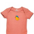 Organic Baby Body Suit - Cool Duck Embroidery