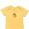 Organic Baby Body Suit - Cool Duck Embroidery