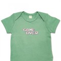 Organic Baby Body Suit - Game Over Gaming Embroidery