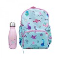 Girls Dinosaur Backpack - seafoam