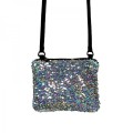 Silver Sequins Crossbody Bag by Playzeez