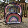 Girls Glitter Rainbow Backpack