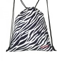 Girls Zebra Drawstring Bag by Playzeez
