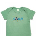 Organic Baby Body Suit - Goal Embroidery