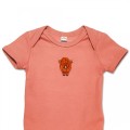 Organic Baby Body Suit - Highland Cow Embroidery