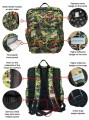 Kids Camouflage Dinosaur School bag