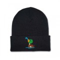 Kids Mallard Duck Beanie Hat - Green Embroidery