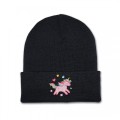 Girls Unicorn Beanie Hat - Lilac Embroidery