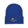 Kids Love Beanie Hat - Multi Colour Embroidery