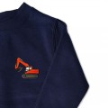 Kids Digger Jumper - Orange Embroidery