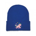Girls Unicorn Beanie Hat - Pale Pink Embroidery