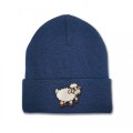 Kids Sheep Beanie Hat - Embroidery No 4