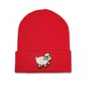 Kids Sheep Beanie Hat - Embroidery No 4