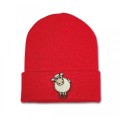 Kids Sheep Beanie Hat - Embroidery No 7