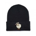 Kids Sheep Beanie Hat - Embroidery No 7